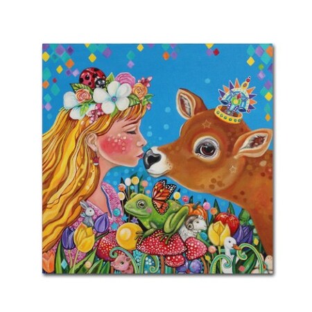Trademark Fine Art Lynda Bell 'Waking Kiss' Canvas Art, 14x14 ALI12536-C1414GG